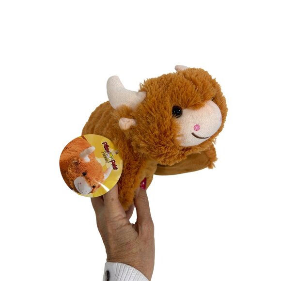 Pillow Pets Peewees Highland Cow Plush Toy Comfort Stuffed Animal Unisex Kids - Picture 11 of 16